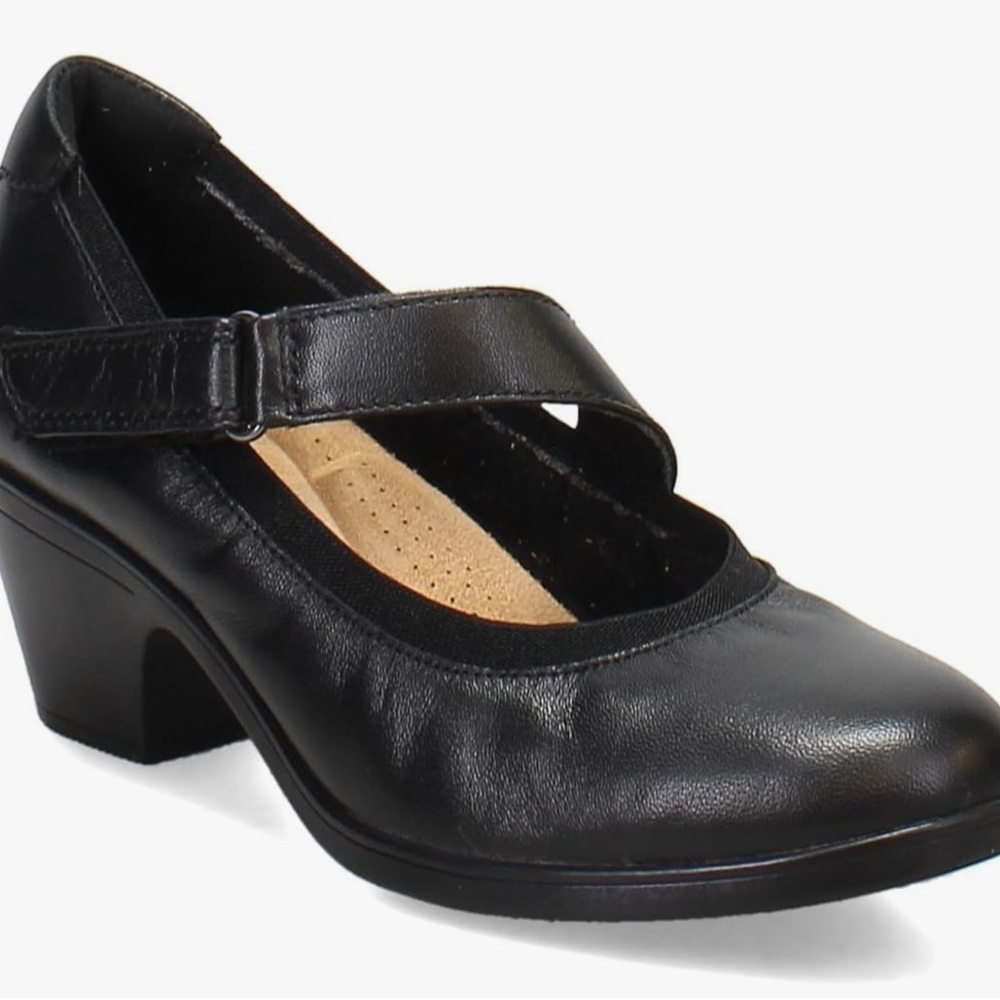 Clarks Emily 2 Mable Pumps Mary Jane Black Size 6 Leather Black